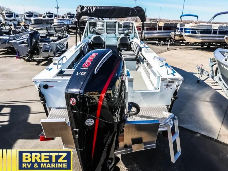 Slide: The Image of 2024 Sea Runner 210 SRET boat with powerful V6 engine at Bretz RV & Marine. - 6