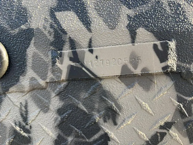 Slide: The Image of 2025 Havoc Boats 1653 MSTC hull identification number on textured camouflage surface. - 15