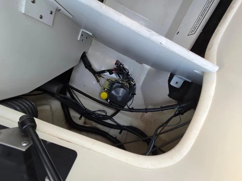 Slide: The Image of 2008 Sea Ray 205 Sport boat interior wiring and components. - 36