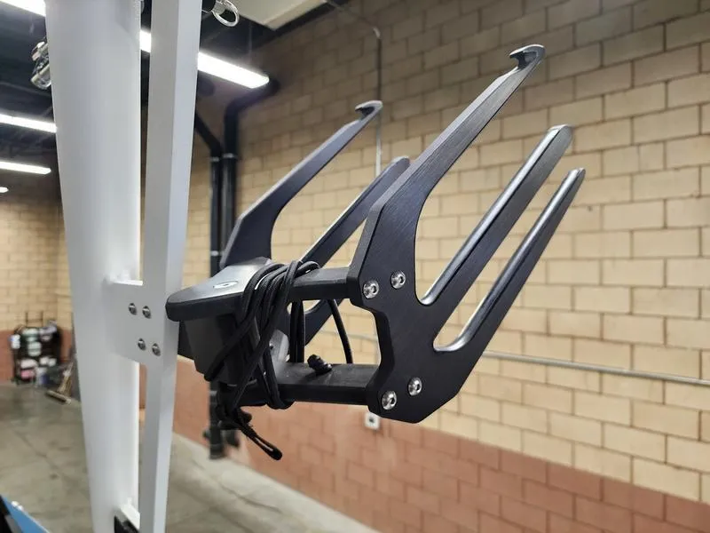 Slide: The Image of 2025 Axis T235 boat accessory in a garage setting. - 25