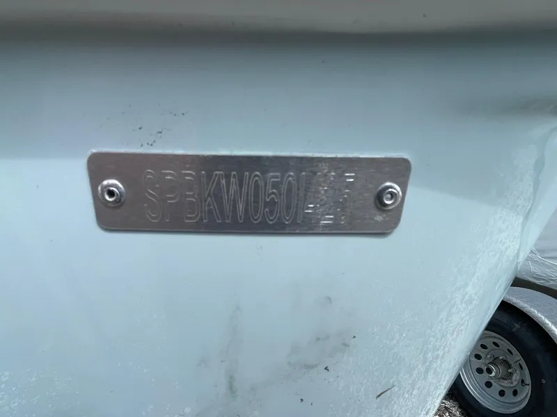 Slide: The Image of 2025 Sea Pro 242 Center Console boat identification plate. - 10