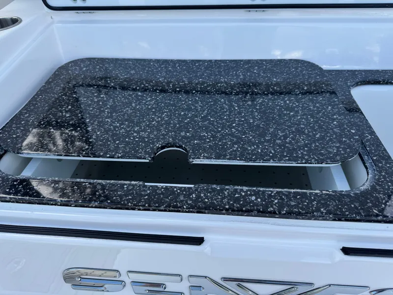 Slide: The Image of 2023 Sea Fox 328 Commander boat with speckled countertop detail. - 21