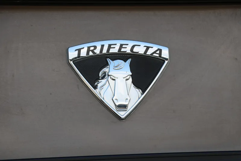 Slide: The Image of Trifecta 23 RFE 2018 emblem featuring a stylized horse logo. - 17