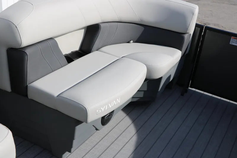 Slide: The Image of 2025 Sylvan Mirage 820 Party Fish Premium Pontoon seating, featuring sleek, comfortable design. - 39