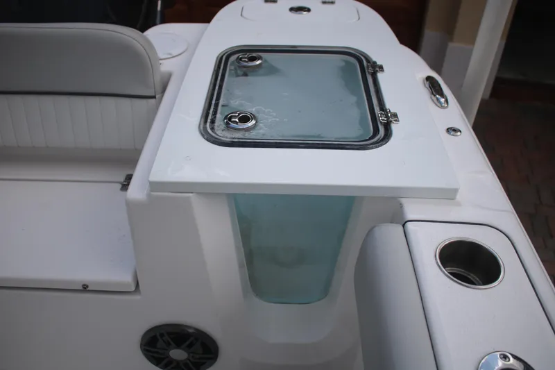 Slide: The Image of 2023 Sea Fox 228 boat with livewell and seating area. - 10