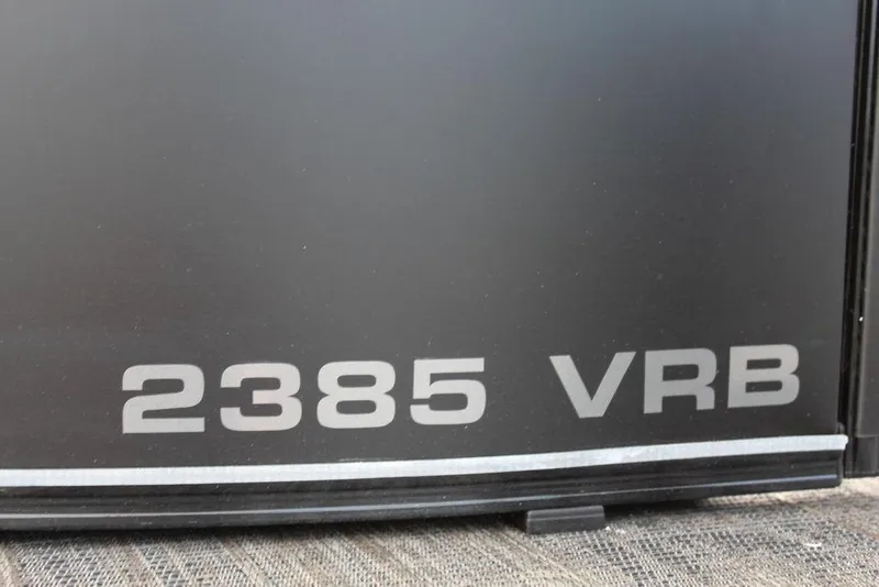 Slide: The Image of 2025 Avalon Catalina Versatile Rear Bench 23 FT, model 2385 VRB, close-up view. - 29