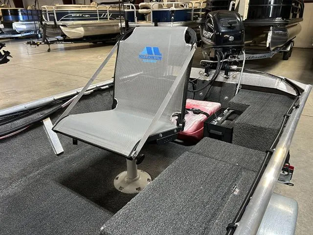 Slide: The Image of 2021 XTREME BOATS River Skiff 15452 SS with Mercury outboard motor and swivel seat. - 7