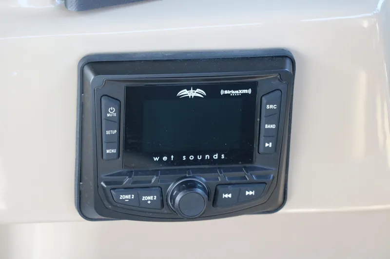 Slide: The Image of Wet Sounds audio system in 2025 Sylvan L3 CLZ DH boat dashboard. - 34