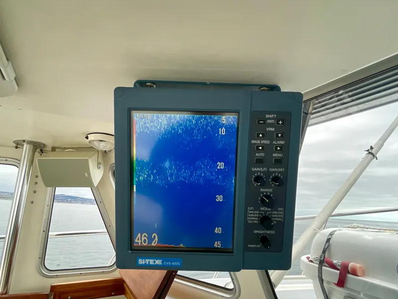 Slide: The Image of Boat interior with Sitex CVS-833C fishfinder display, Beal 34, 2004 model. - 17