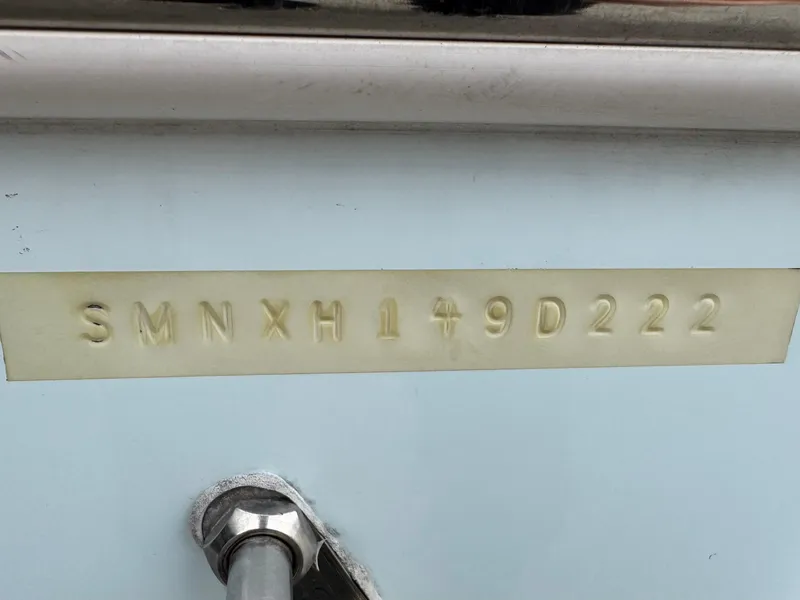Slide: The Image of 2022 Sportsman Heritage 241 Center Console hull identification number. - 32