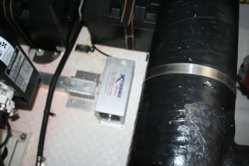 Slide: The Image of Engine room of 2008 Cruisers Yachts 460 Express. - 49