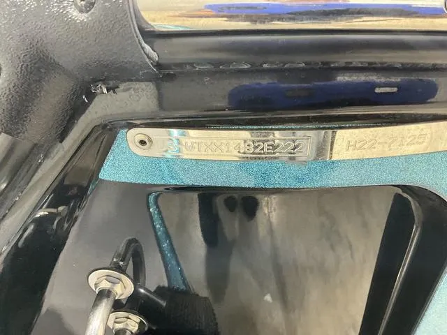 Slide: The Image of 2022 Heyday H22 boat identification plate with serial number. - 14