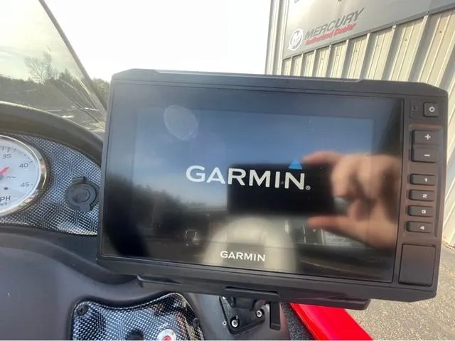 Slide: The Image of Garmin display on 2019 Tracker Super Guide™ V-16 SC boat dashboard. - 14