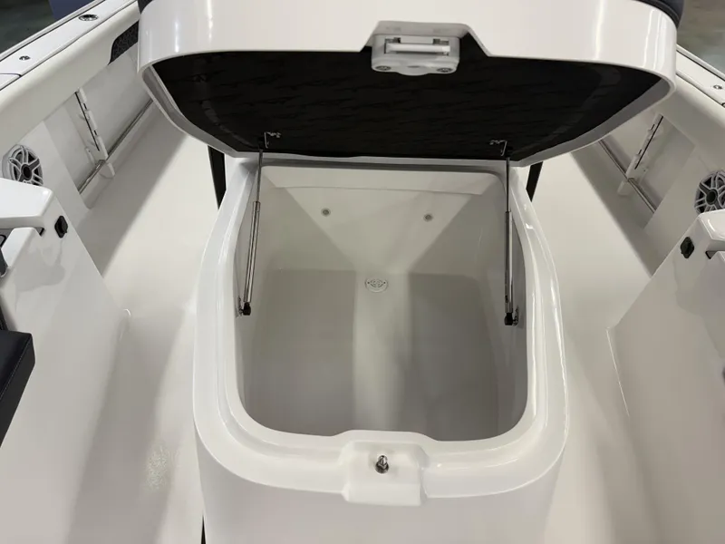 Slide: The Image of Open storage compartment on 2025 Tidewater 3100 Carolina Bay boat. - 22