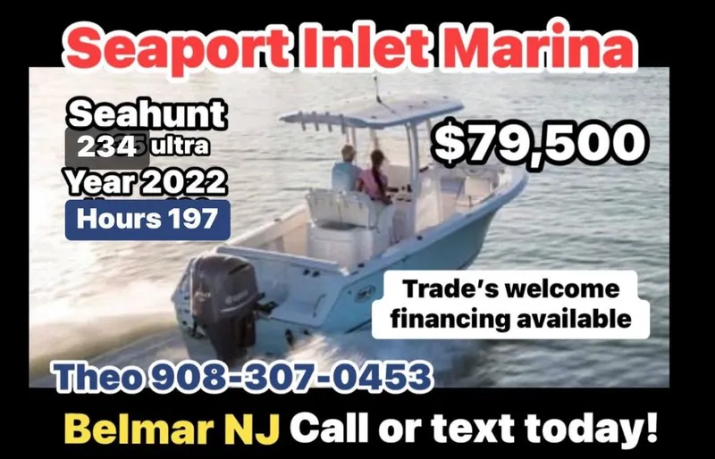 Slide: The Image of 2022 Sea Hunt Ultra 234 boat for sale at Seaport Inlet Marina, Belmar NJ, $79,500. - 17