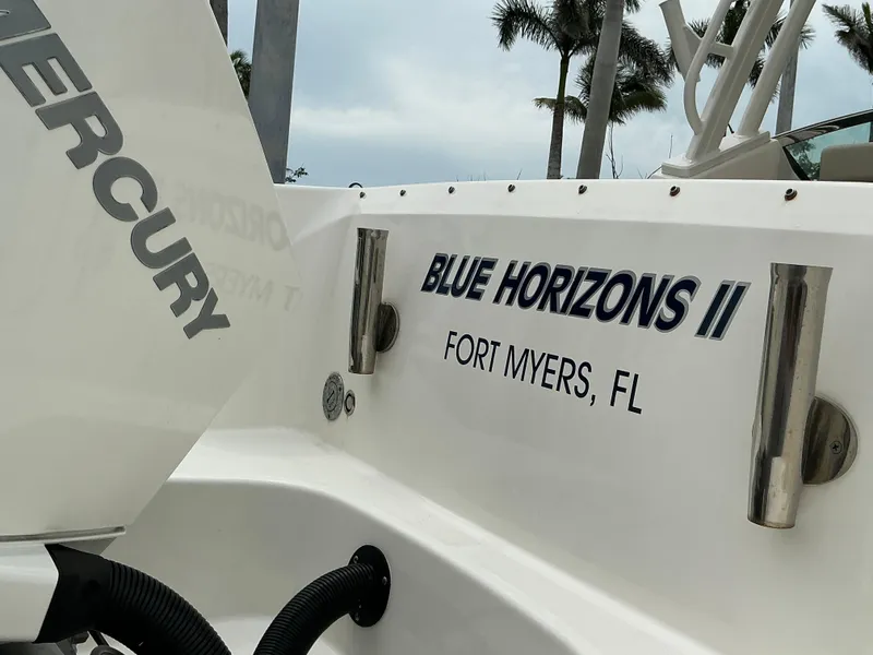 Slide: The Image of 2023 Boston Whaler 240 Vantage boat, "Blue Horizons II," Fort Myers, FL, with Mercury engine. - 12
