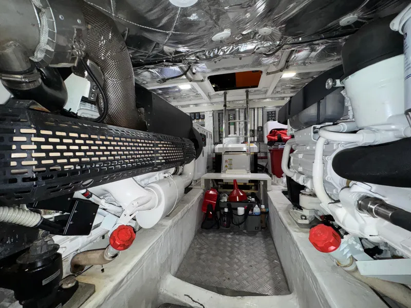Slide: The Image of Engine room of 2023 Pardo Yachts 50, showcasing advanced machinery and equipment. - 33