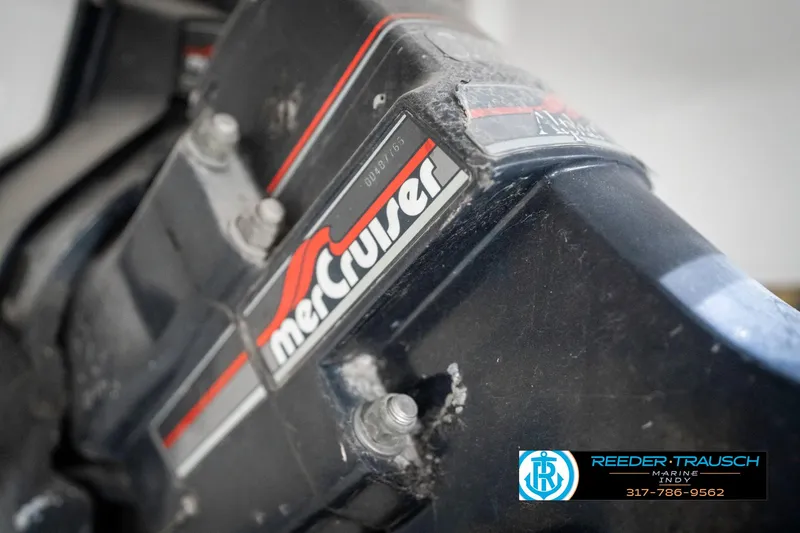 Slide: The Image of Close-up of a 1991 Chaparral 1800 SL MerCruiser engine component. - 43