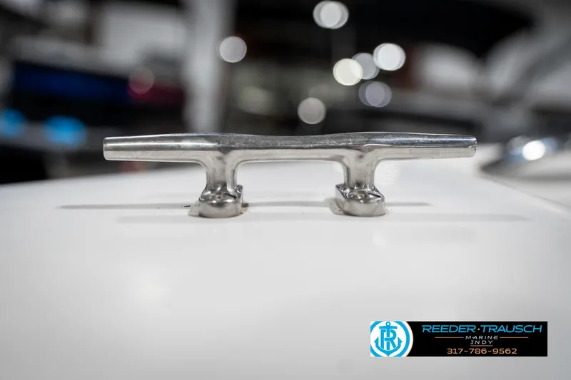 Slide: The Image of Close-up of a cleat on a 1991 Chaparral 1800 SL boat. - 48