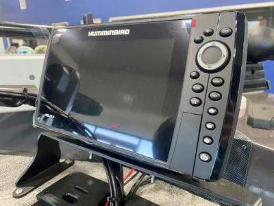 Slide: The Image of Humminbird fish finder on G3 Sportsman 1610 boat, 2025 model. - 10
