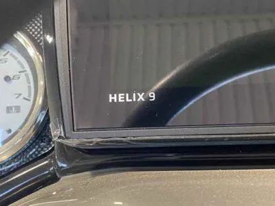 Slide: The Image of Helix 9 display on 2025 G3 Sportsman 1610 dashboard. - 9