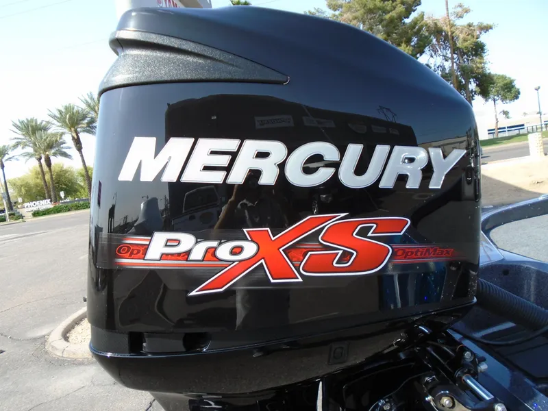 Slide: The Image of Mercury ProXS outboard motor on 2018 Ranger Z518 Comanche boat. - 11