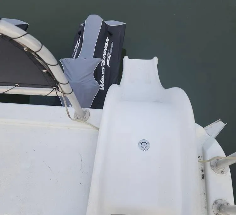 Slide: The Image of 2007 Sharpe 18 x 84 Houseboat with slide and covered WaveRunner FX. - 34