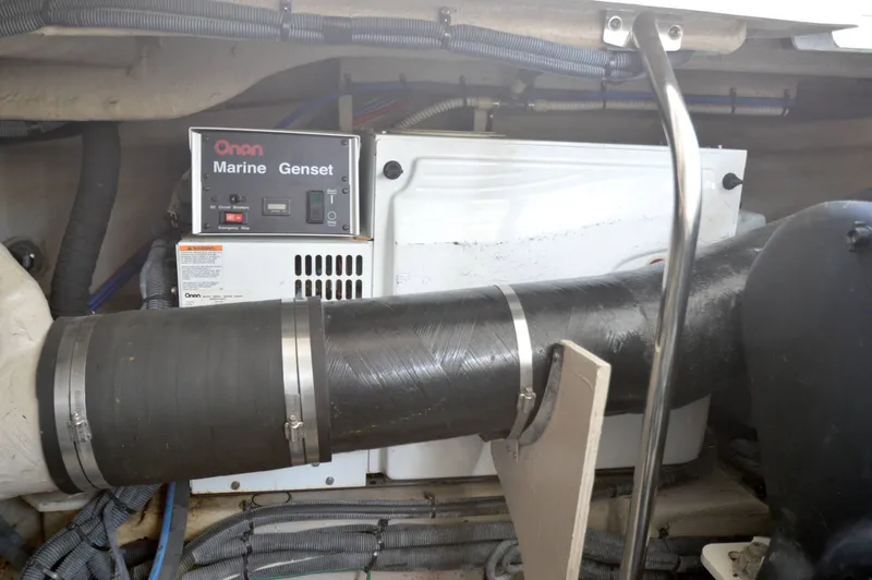 Slide: The Image of Onan Marine Genset in 2007 Sea Ray 44 Sundancer engine room. - 54