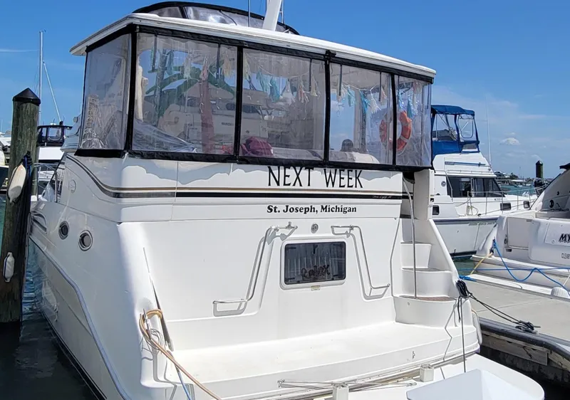 Slide: The Image of 2000 Sea Ray 380 Aft Cabin - 'Next Week' - 1