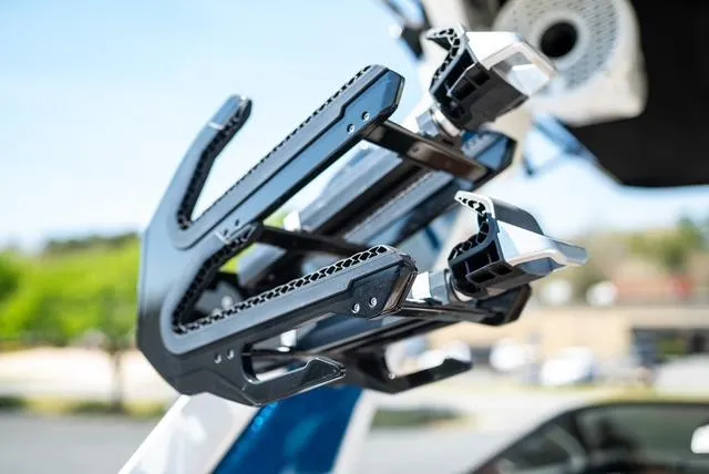 Slide: The Image of 2022 Centurion Ri265 boat wakeboard rack, close-up view. - 12