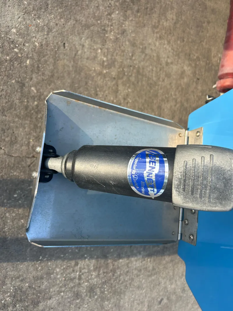 Slide: The Image of 2019 East Cape Fury boat part with Bennett trim tab actuator. - 28