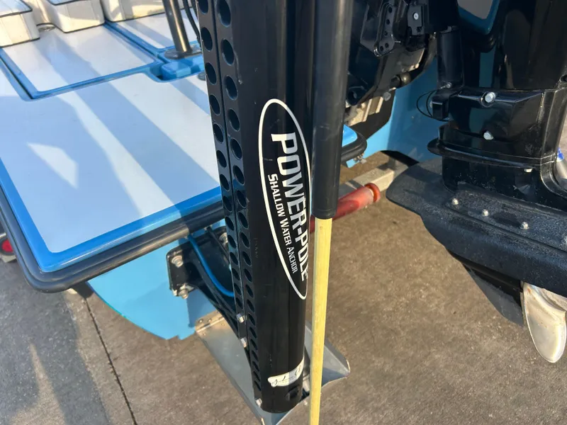 Slide: The Image of 2019 East Cape Fury boat with Power-Pole shallow water anchor system. - 29