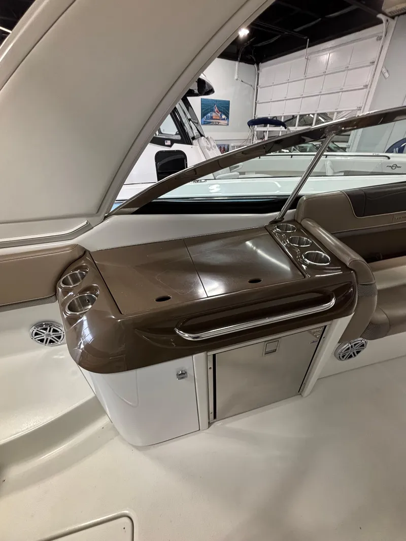 Slide: The Image of 2019 Formula 350 Crossover Bowrider I/O interior with sleek design and modern amenities. - 9