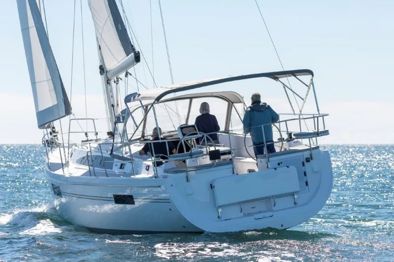 Slide: The Image of Sailing on a Catalina 426 yacht, 2026 model, in open sea. - 11