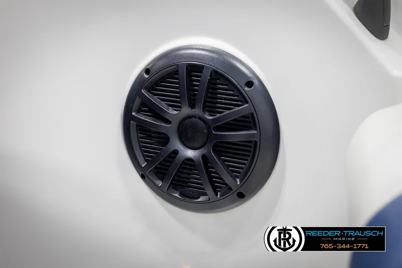 Slide: The Image of Speaker on 2007 Sea-Doo 180 Challenger boat interior, Reeder-Trausch Marine logo visible. - 42