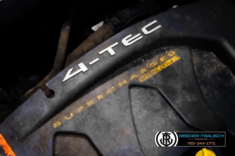 Slide: The Image of Close-up of 2007 Sea-Doo 180 Challenger 4-TEC supercharged engine. - 45