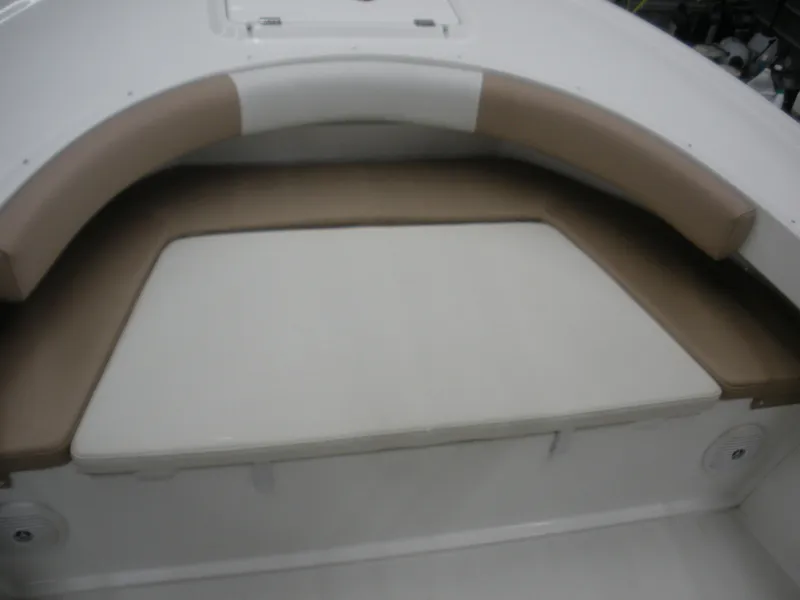 Slide: The Image of 2017 Parker 2100 Special Edition boat with cushioned seating area. - 4