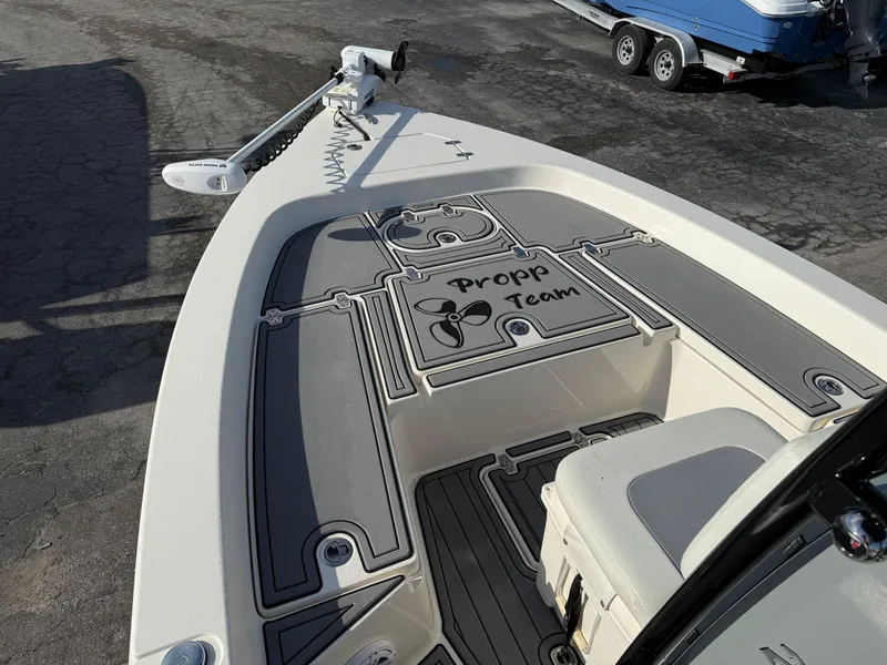 Slide: The Image of 2020 Pathfinder 2200 Tournament boat deck with custom "Propp Team" design. - 4