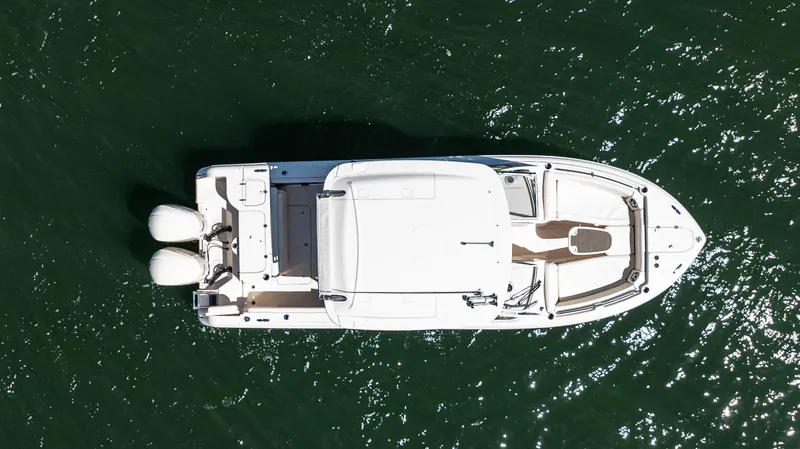 The Image of Aerial view of 2020 Grady-White Freedom 285 boat on water. - 0