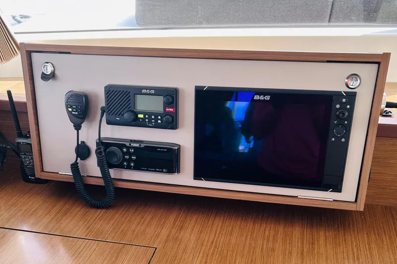 Slide: The Image of Control panel of 2019 Lagoon 450 F Owner's Edition with B&G navigation equipment. - 21