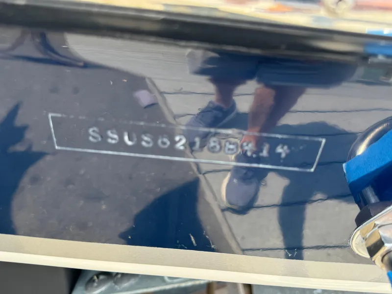 Slide: The Image of Hull identification number on a 2014 Pursuit S 280 Sport boat. - 6