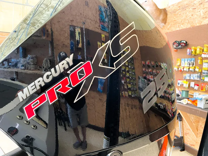 Slide: The Image of Mercury Pro XS 250 engine on Ranger Z520R 55th Anniversary Limited Edition, 2023 model. - 12