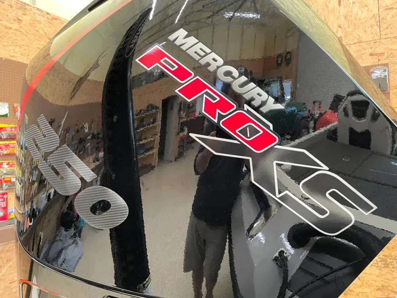 Slide: The Image of Mercury Pro XS engine on 2023 Ranger Z520R 55th Anniversary Limited Edition boat. - 15