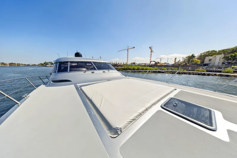 Slide: The Image of Luxury 2003 Baia Panther 80 yacht on calm water, sunny day. - 24