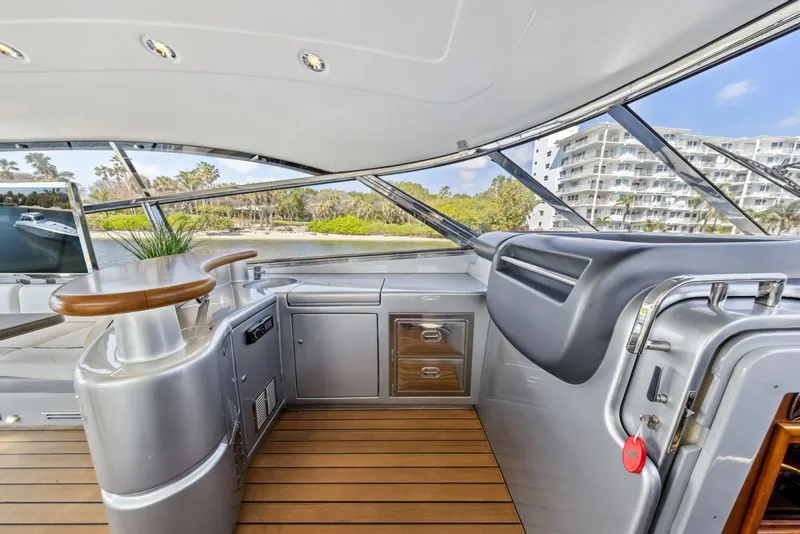 Slide: The Image of Luxurious interior of 2003 Baia Panther 80 yacht with sleek design and modern amenities. - 31