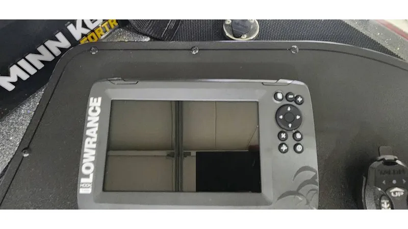 Slide: The Image of Fishfinder display on a 2019 Nitro Z20 boat dashboard. - 5