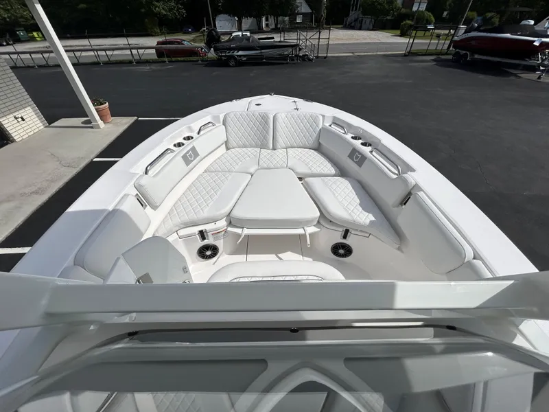 Slide: The Image of 2025 Sea Fox 228 Commander boat with spacious seating and modern design. - 14