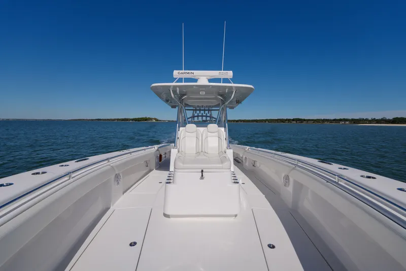Slide: The Image of SeaHunter 38 Reel Escape- Forward Seating - 13