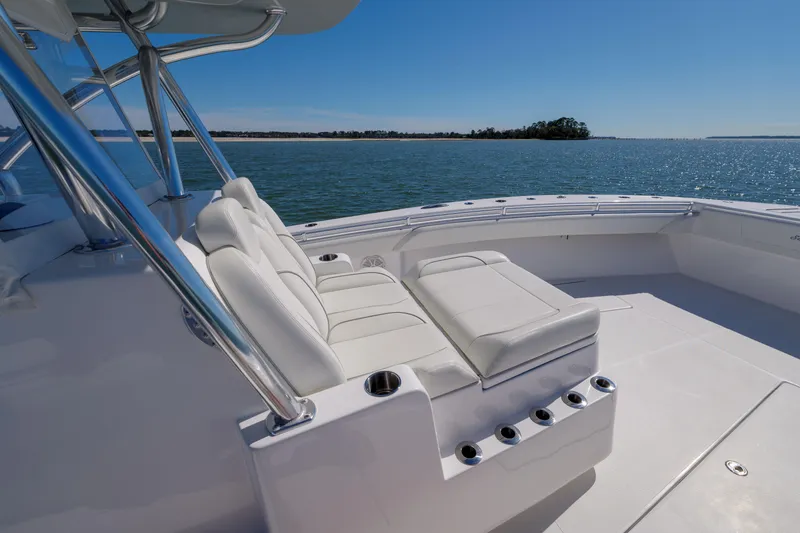 Slide: The Image of SeaHunter 38 Reel Escape- Forward Seating - 16