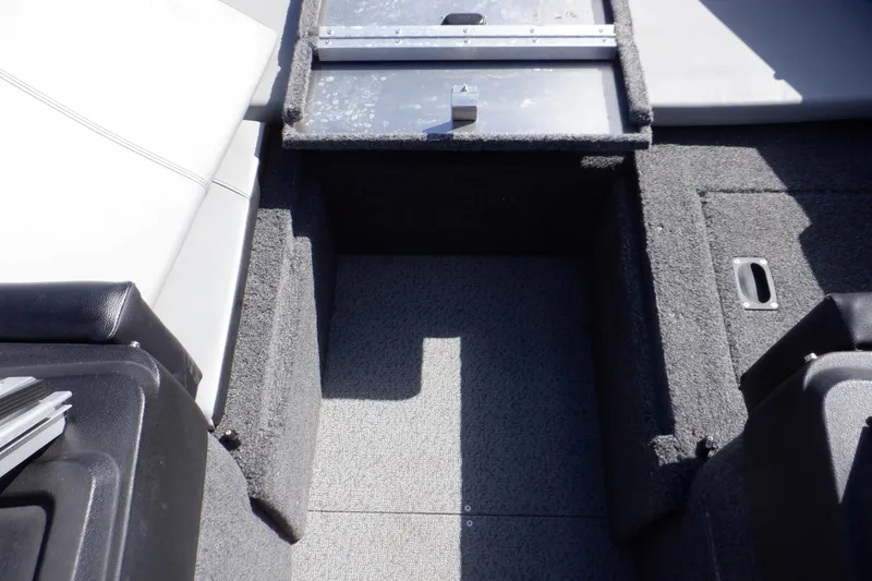 Slide: The Image of Interior storage compartment of 2022 Crestliner 1950 Super Hawk boat. - 22